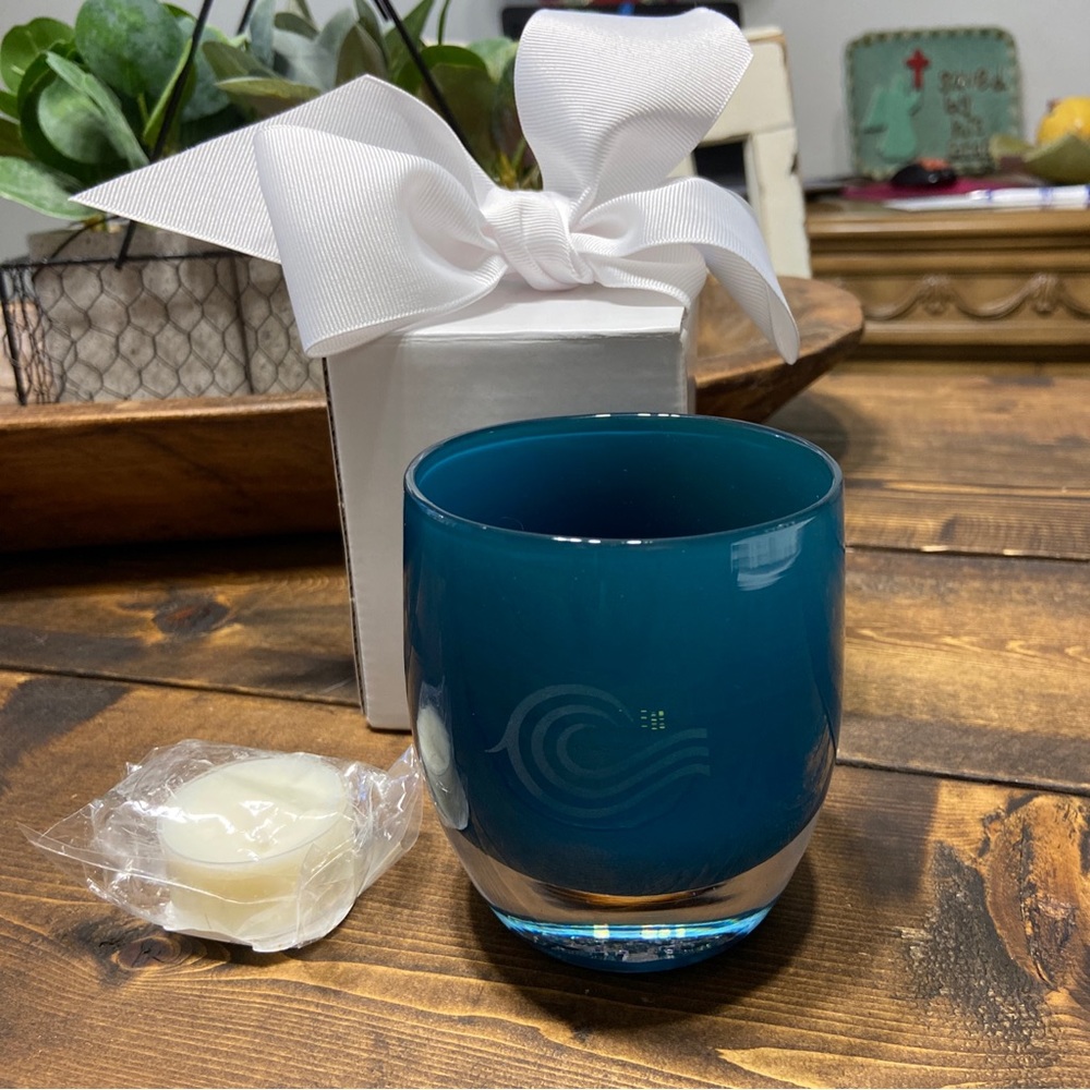 Glassybaby candle votive hand blown glass